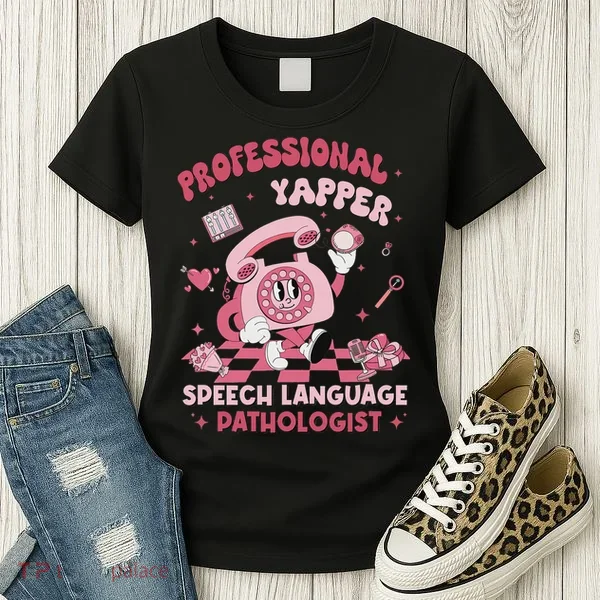 Speech Language Pathologist Retro Slp Professional Yapper Women's T-Shirt
