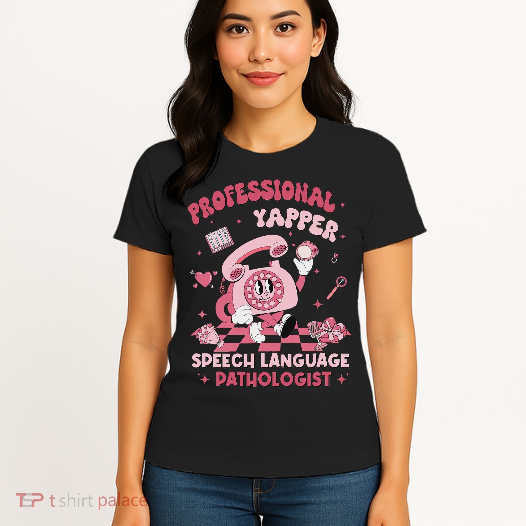 Speech Language Pathologist Retro Slp Professional Yapper Women's T-Shirt