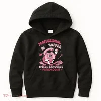 Speech Language Pathologist Retro Slp Professional Yapper Kids Hoodie thumb 0