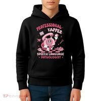 Speech Language Pathologist Retro Slp Professional Yapper Kids Hoodie thumb 4