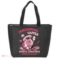 Speech Language Pathologist Retro Slp Professional Yapper Tote Bag thumb 0