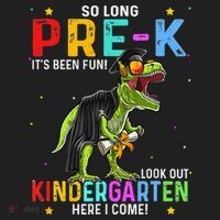 So Long Pre-K Kindergarten Here I Come Dinosaur Graduation Women's Sweatshirt thumb 2
