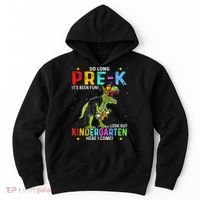 So Long Pre-K Kindergarten Here I Come Dinosaur Graduation Hoodie thumb 0
