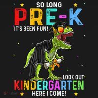 So Long Pre-K Kindergarten Here I Come Dinosaur Graduation Backpack thumb 2