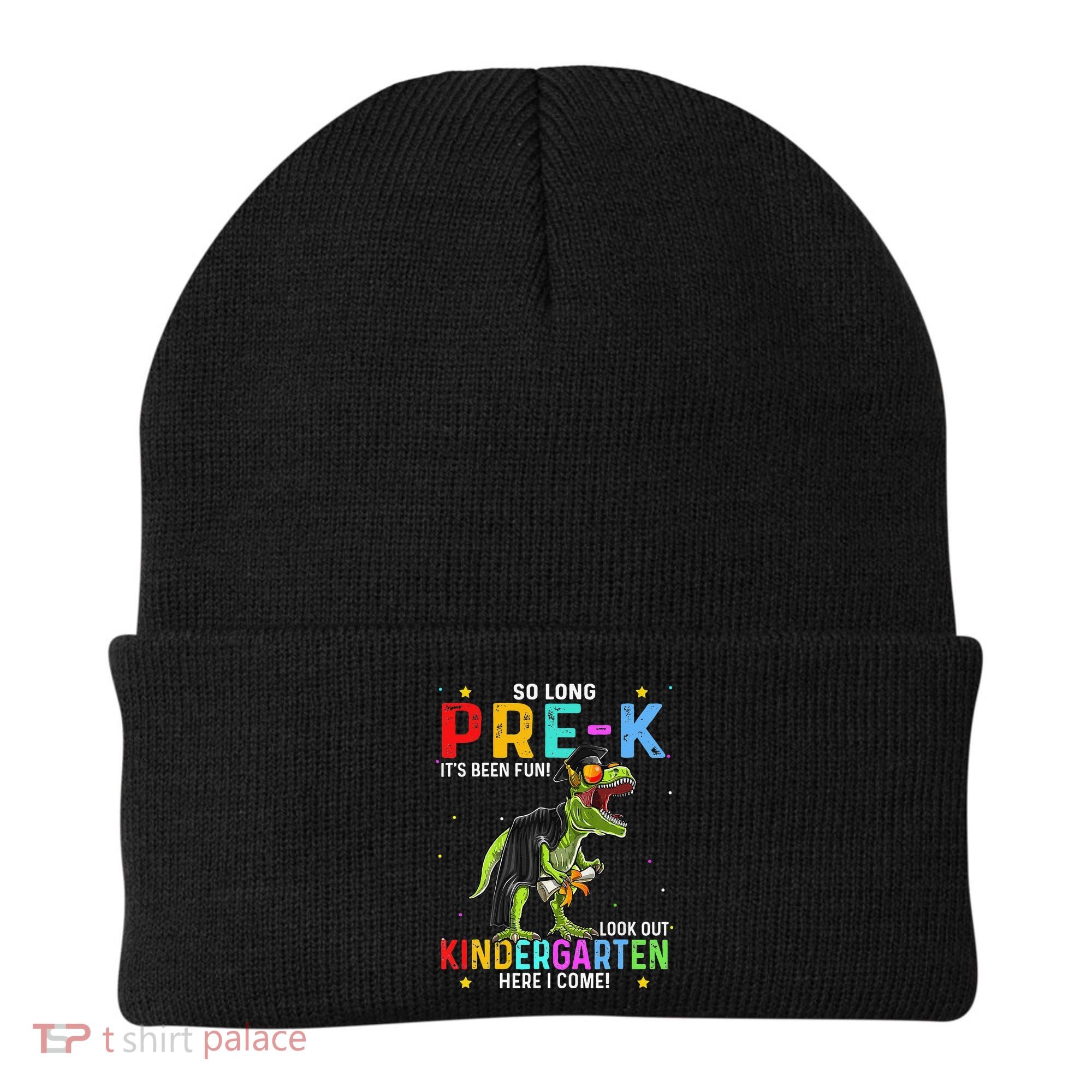 So Long Pre-K Kindergarten Here I Come Dinosaur Graduation Beanie