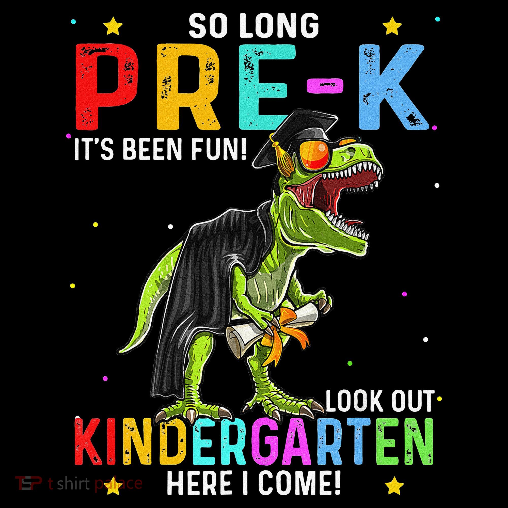 So Long Pre-K Kindergarten Here I Come Dinosaur Graduation Coaster