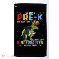 So Long Pre-K Kindergarten Here I Come Dinosaur Graduation Golf Towel thumb 0