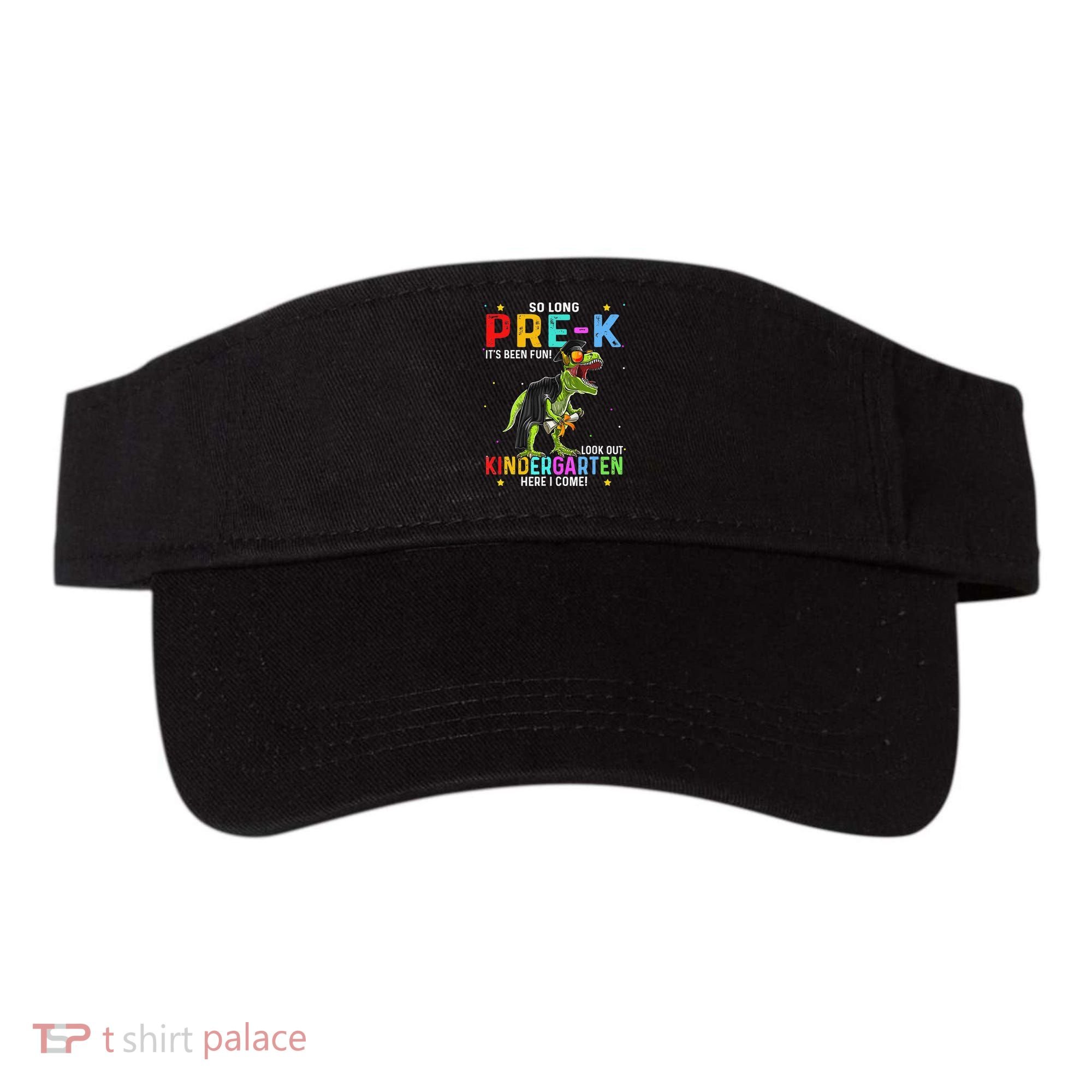 So Long Pre-K Kindergarten Here I Come Dinosaur Graduation Visor