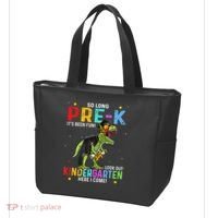So Long Pre-K Kindergarten Here I Come Dinosaur Graduation Tote Bag thumb 3