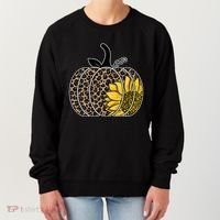 Sunflower Leopard Pumpkin Women's Sweatshirt thumb 0
