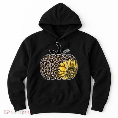 Sunflower Leopard Pumpkin Hoodie