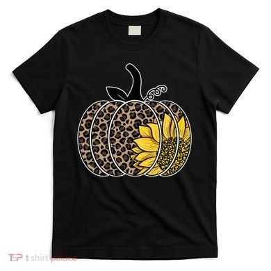 Sunflower Leopard Pumpkin T-Shirt
