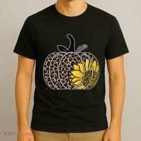 Sunflower Leopard Pumpkin T-Shirt thumb 3