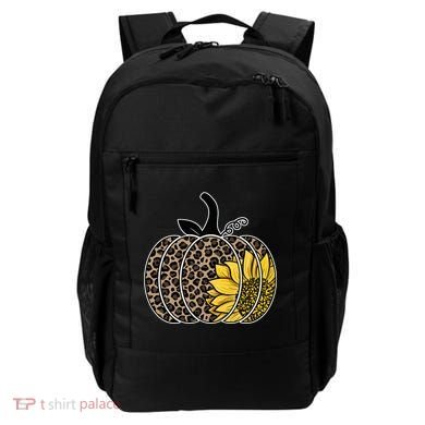 Sunflower Leopard Pumpkin Backpack