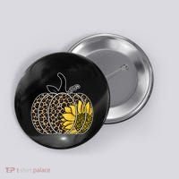 Sunflower Leopard Pumpkin Button thumb 0