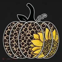 Sunflower Leopard Pumpkin Bucket Hat thumb 4