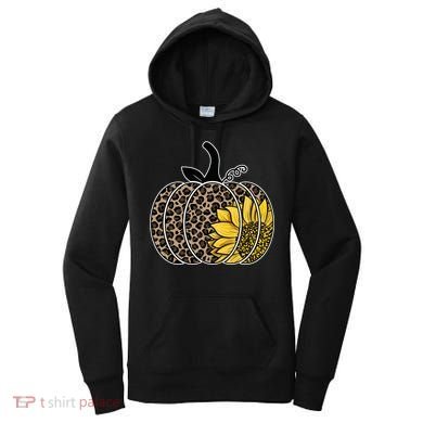 Sunflower Leopard Pumpkin Women's Hoodie