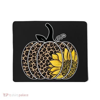 Sunflower Leopard Pumpkin Mousepad