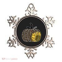 Sunflower Leopard Pumpkin Ornament thumb 0