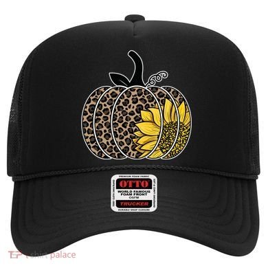 Sunflower Leopard Pumpkin Hat