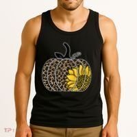 Sunflower Leopard Pumpkin Tank Top thumb 3