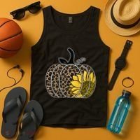 Sunflower Leopard Pumpkin Tank Top thumb 4