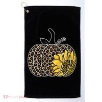 Sunflower Leopard Pumpkin Golf Towel thumb 0