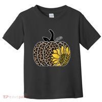 Sunflower Leopard Pumpkin Toddler T-Shirt thumb 0