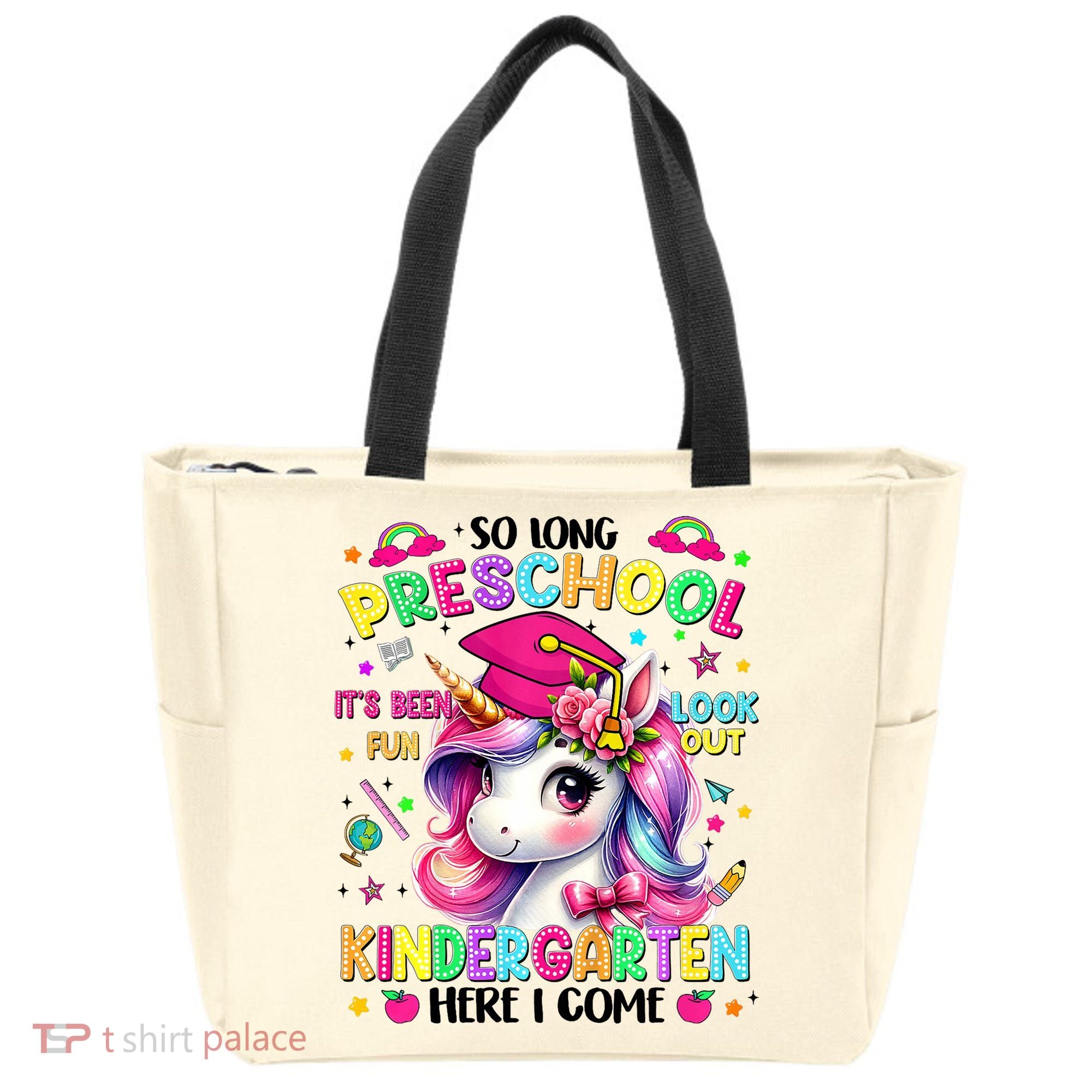 So Long Preschool Graduation Graduate Unicorn  Tote Bag