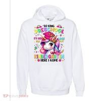 So Long Preschool Graduation Graduate Unicorn  Comfort Colors Garment-Dyed Hooded Sweatshirt thumb 0