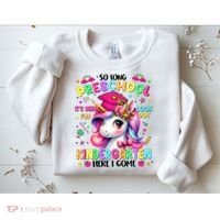 So Long Preschool Graduation Graduate Unicorn  Sweatshirt thumb 2
