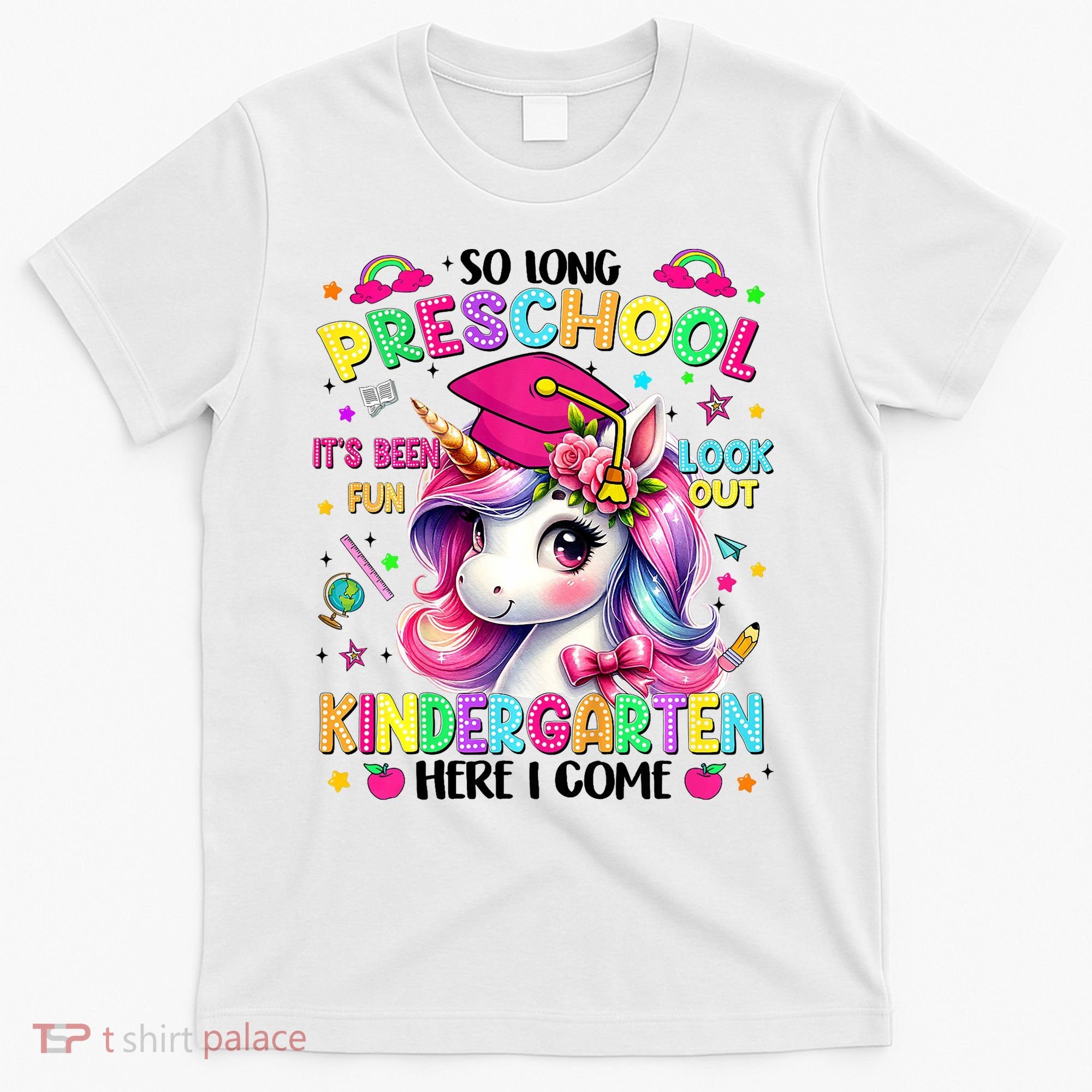 So Long Preschool Graduation Graduate Unicorn  T-Shirt