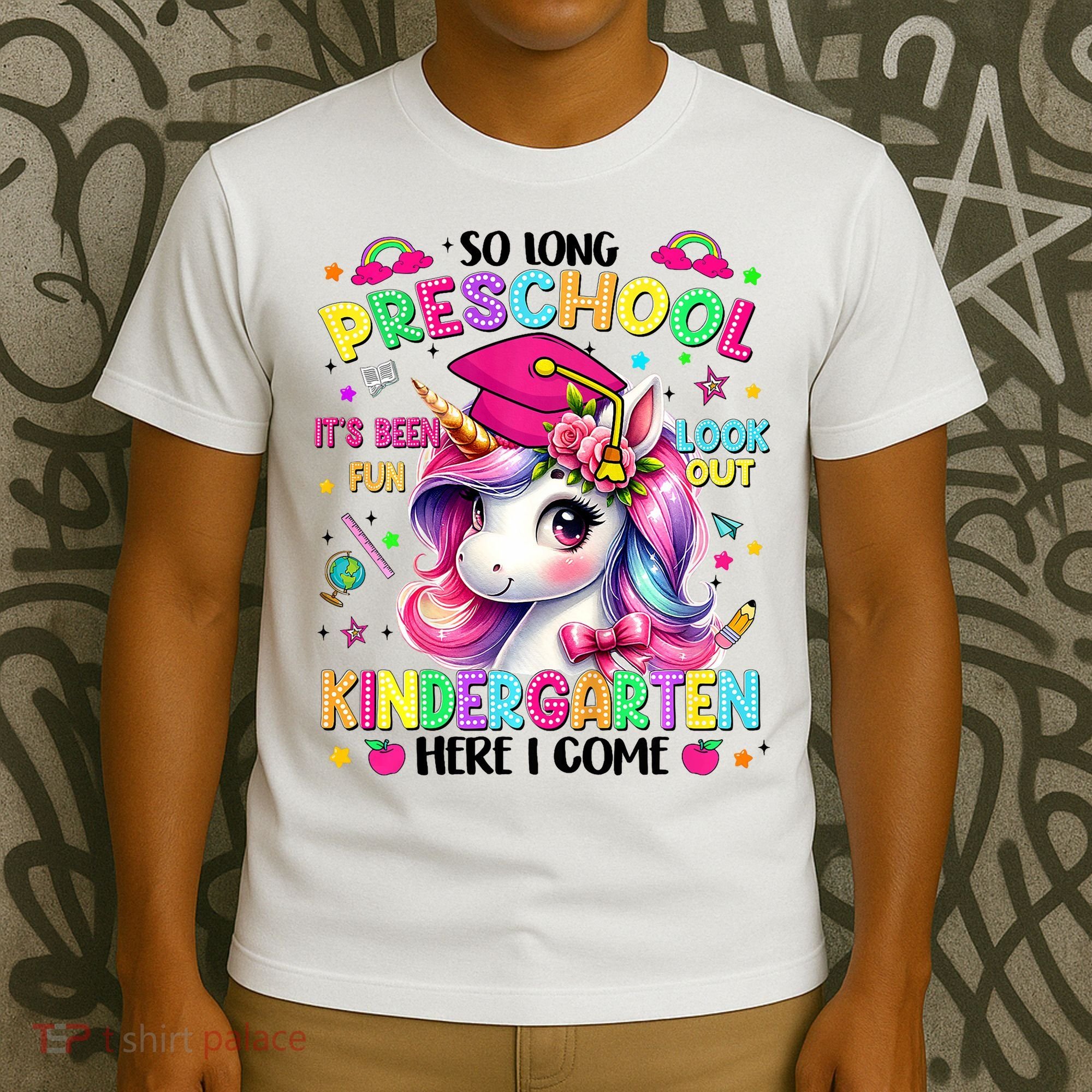 So Long Preschool Graduation Graduate Unicorn  T-Shirt
