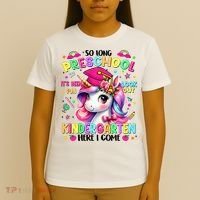 So Long Preschool Graduation Graduate Unicorn  T-Shirt thumb 4
