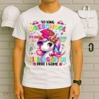So Long Preschool Graduation Graduate Unicorn  T-Shirt thumb 6