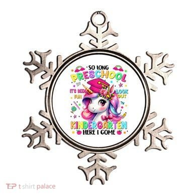 So Long Preschool Graduation Graduate Unicorn  Ornament