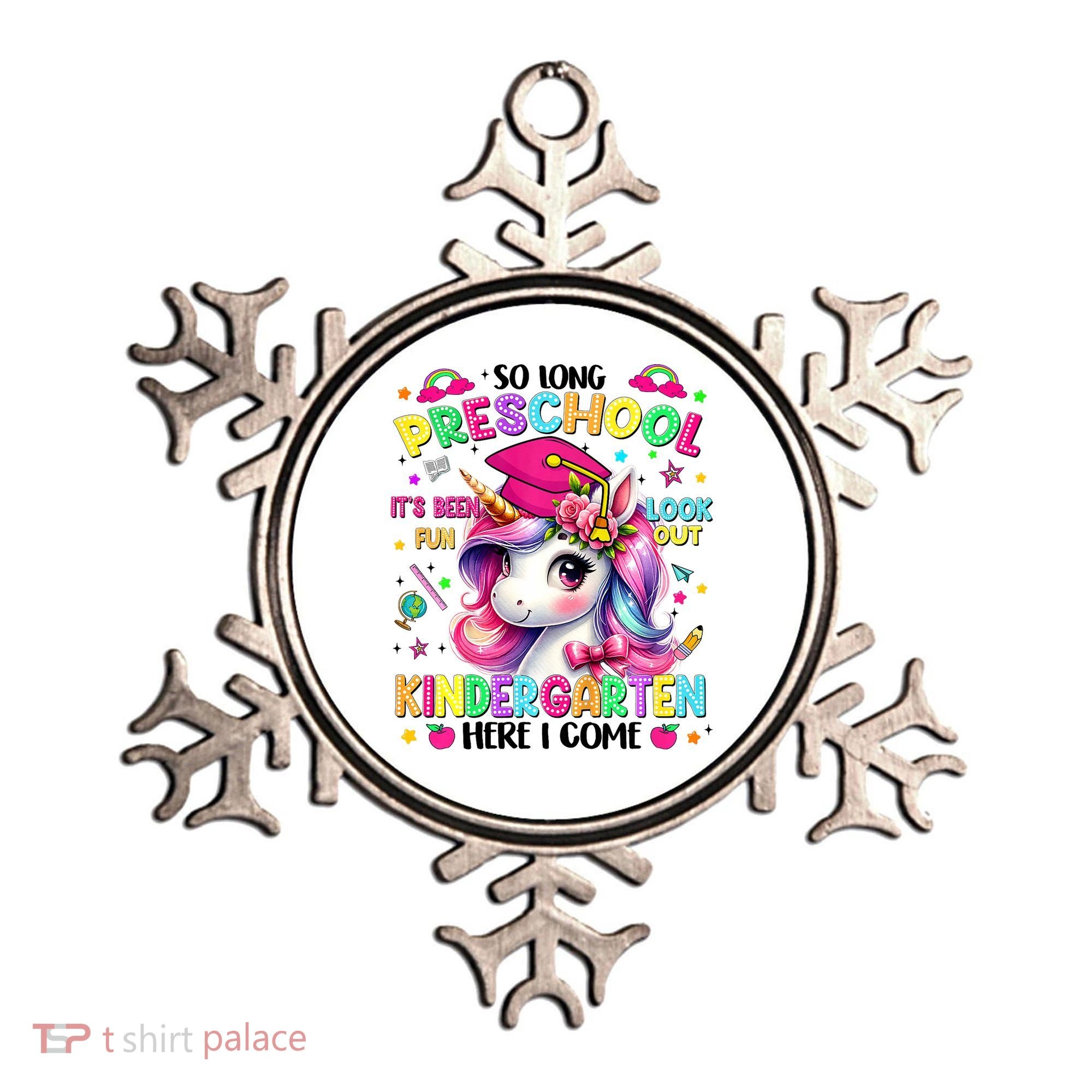 So Long Preschool Graduation Graduate Unicorn  Ornament