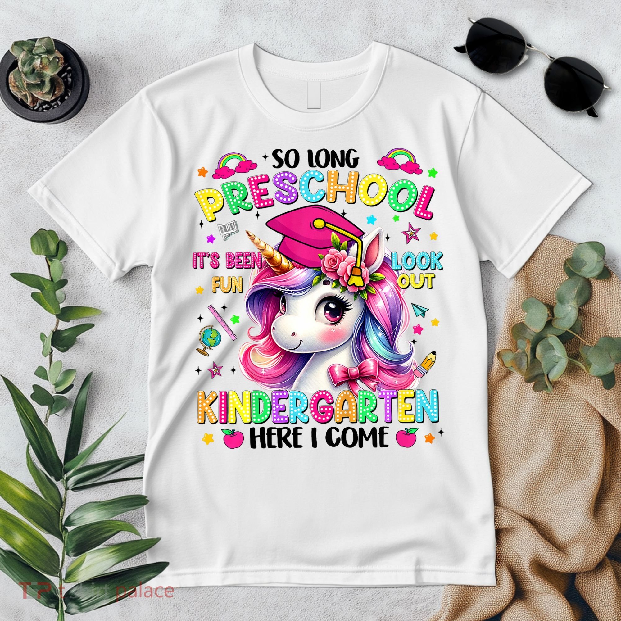 So Long Preschool Graduation Graduate Unicorn  Premium T-Shirt