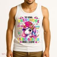 So Long Preschool Graduation Graduate Unicorn  Tank Top thumb 3