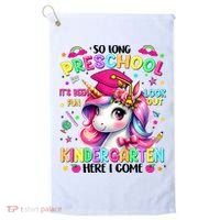 So Long Preschool Graduation Graduate Unicorn  Golf Towel thumb 0