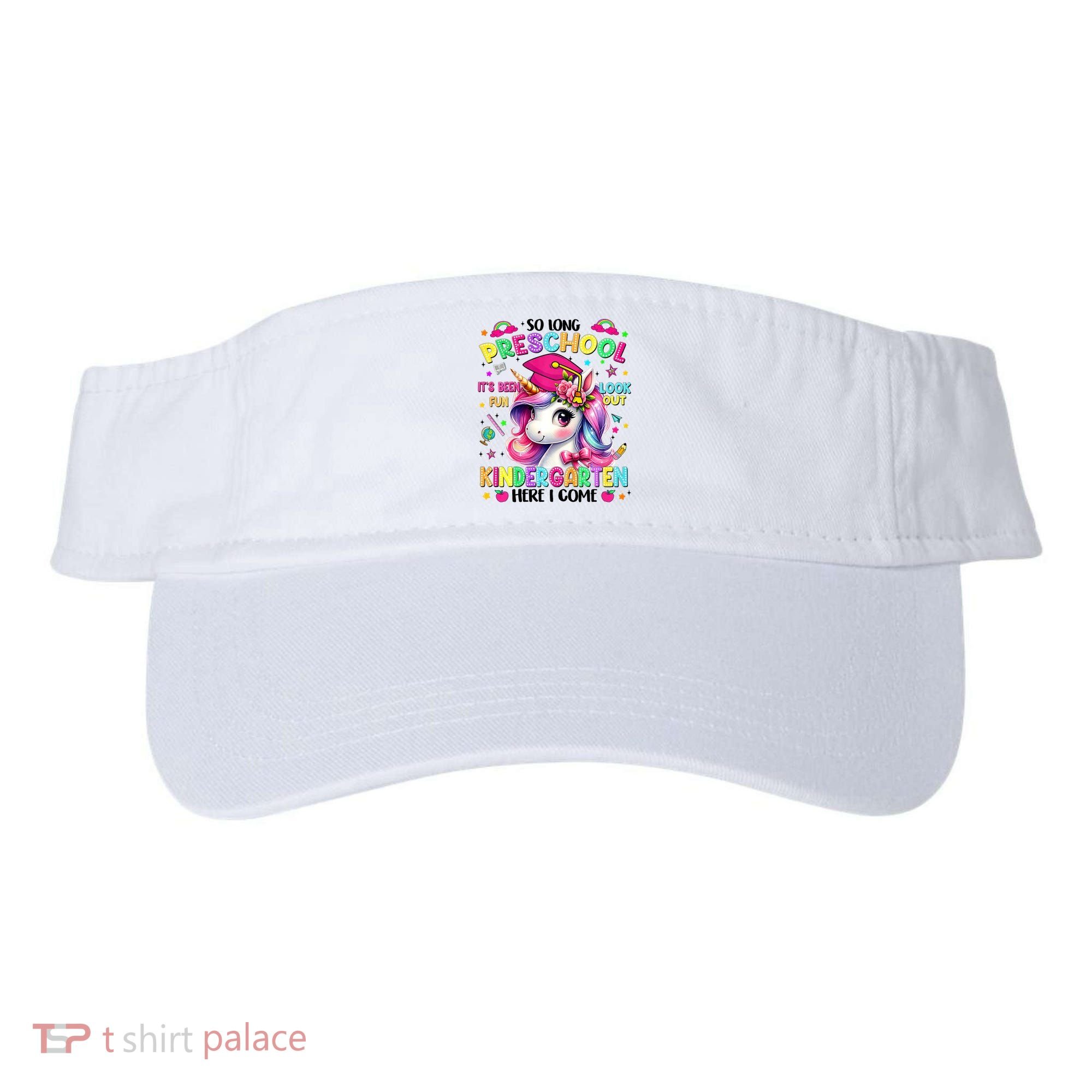 So Long Preschool Graduation Graduate Unicorn  Visor