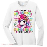 So Long Preschool Graduation Graduate Unicorn  Women's Long Sleeve Shirt thumb 0