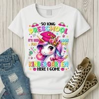 So Long Preschool Graduation Graduate Unicorn  Women's T-Shirt thumb 3
