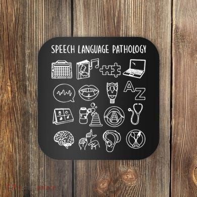 Speech Language Pathology Speech Therapy Awareness Coaster