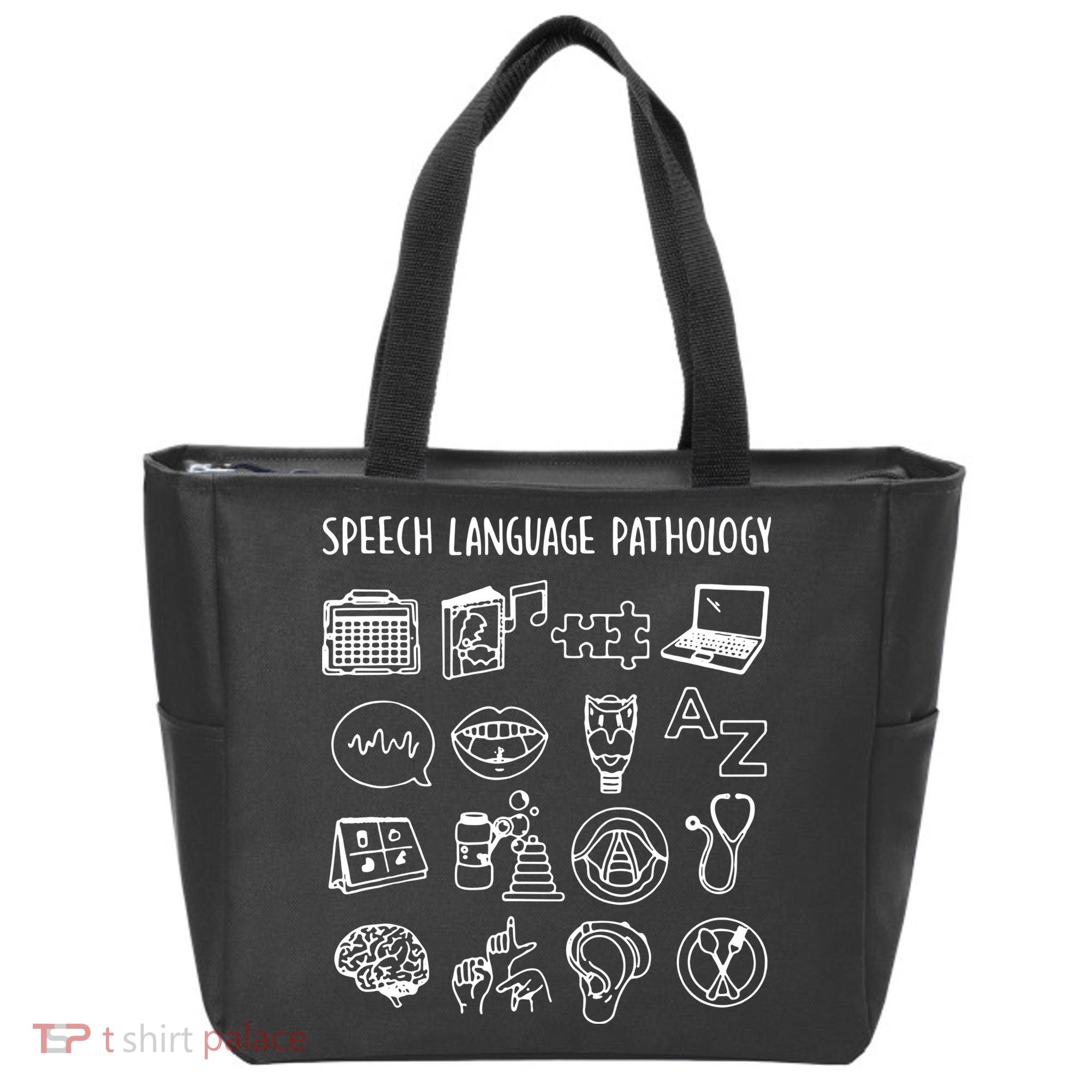 Speech Language Pathology Speech Therapy Awareness Tote Bag
