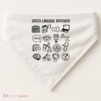 Speech Language Pathology Speech Therapy Awareness USA-Made Doggie Bandana thumb 0