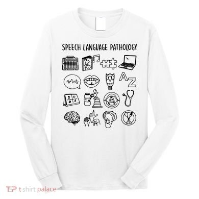 Speech Language Pathology Speech Therapy Awareness Long Sleeve Shirt