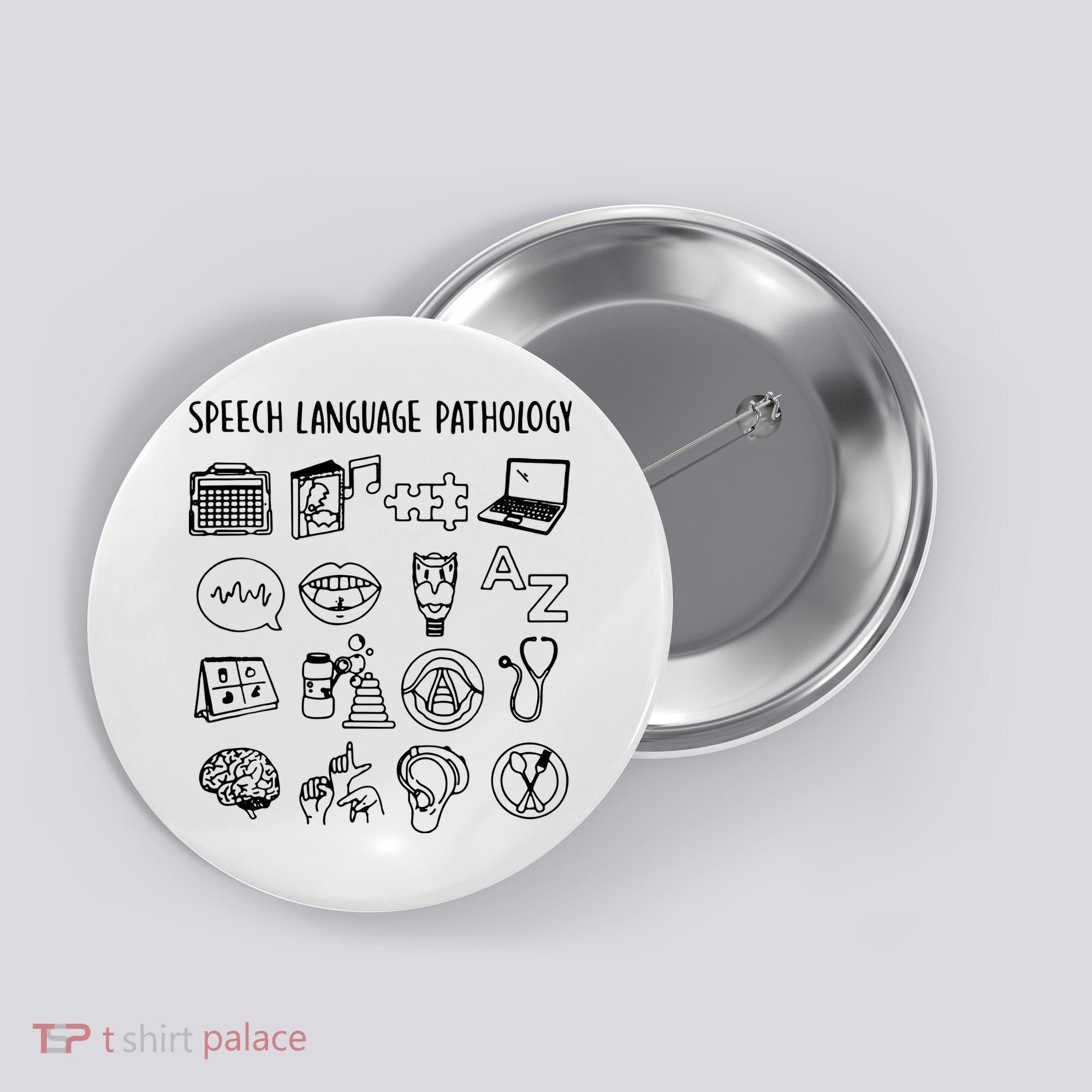 Speech Language Pathology Speech Therapy Awareness Button