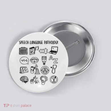 Speech Language Pathology Speech Therapy Awareness Button