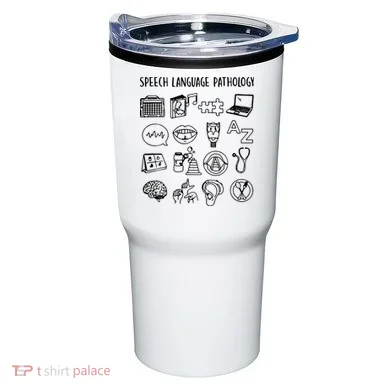 Speech Language Pathology Speech Therapy Awareness Tumbler